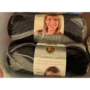 2 Skeins Vanna’s Choice Yarn – Lion Brand Acrylic – New – Free Shipping